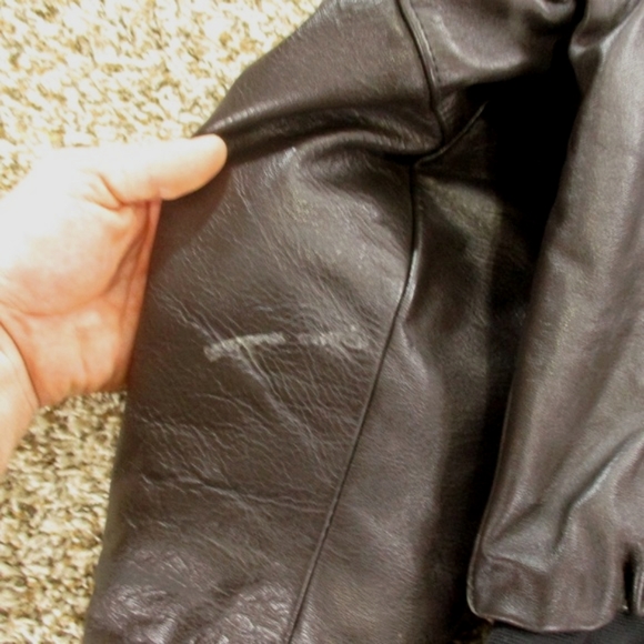 Taylor's Leatherwear Vintage Leather Jacket Men's Medium Dark Brown Full Zip - Picture 11 of 11